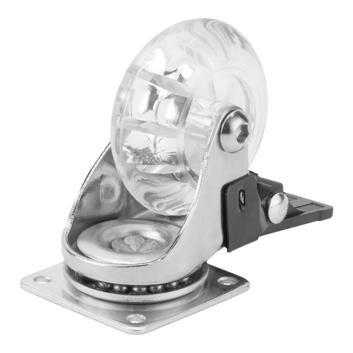 Rodízio Giratório com Freio 50mm Carga 35kg Poliuretano Aço Galvanizado MTX 6873755