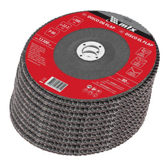 Disco de Desbaste Tipo Flap Óxido de Alumínio P80 180 X 22,2mm Durável MTX 740759