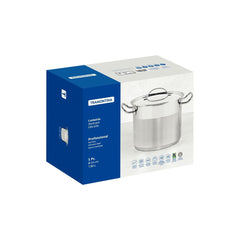 Caldeirão Tramontina Professional Aço Inox Fundo Triplo 24 cm 7,8 L Tampa Plana Satinado