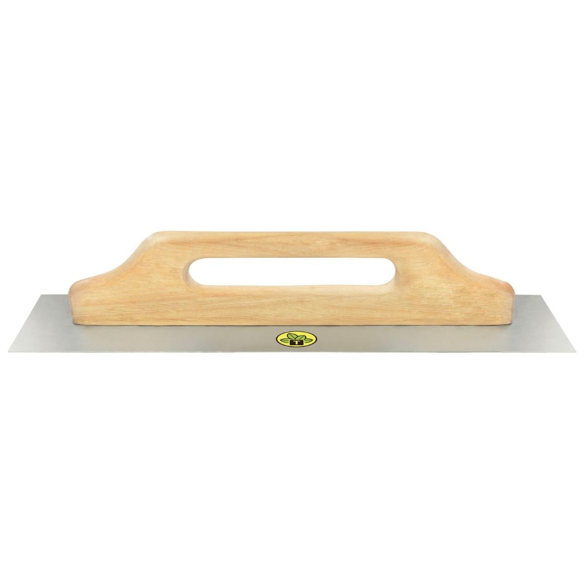 Desempenadeira Metálica 12 X 48 CM Base Lisa Sem Dentes Acabamento Liso Cabo Madeira Tramontina