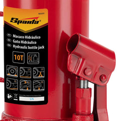 Macaco Hidráulico Garrafa 10T Elevação 200-385mm Aço Alta Resistência Sparta 5032555