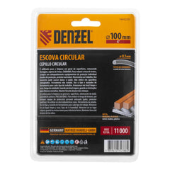 Escova Circular Inox 100mm 1/4 (6mm) Fios 0,5mm Aço Inoxidável Alta Durabilidade