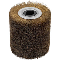 Roda Escova Remoção 100x100mm Furo 19mm 6000Rpm Aço Carbono Latonado Vonder Pev1380
