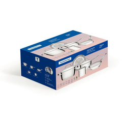 Jogo De Panelas Tramontina Allegra Aço Inox Fundo Triplo 5 Peças Indução 260°C