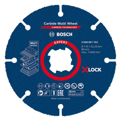Disco Corte Bosch Carbide Multi Wheel X-Lock 115X22,23mm