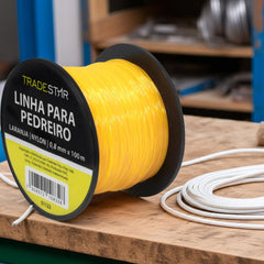 Linha Pedreiro Nylon 0,8 mm 100 Metros Laranja Tradestar