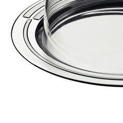 Porta Queijo Tramontina Ciclo Em Aço Inox 20 cm Com Tampa Poliestireno De Alta Resistência Elegante
