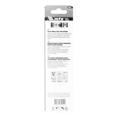 Broca Chata Madeira 12mm 150mm Aço 45 Ângulo 135° MTX 704079 Durável