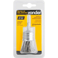 Escova Pincel Aço Inox 25mm 6mm 20000Rpm Vonder 6325100025 Resistente à Oxidação