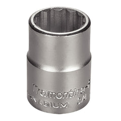 Soquete Estriado 24 mm 3/4'' Forjado Aço Cromo Vanádio Perfil Hyper Drive DIN 3124 Tramontina PRO