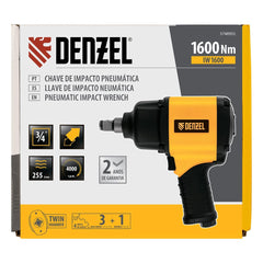 Chave de Impacto Pneumática 3/4'' 1600Nm 4000RPM Denzel IW1600