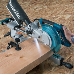 Serra de Esquadria Industrial 1400W Chave Coletor de Pó Esquadro Morsa Disco LS0815FL 127V Makita