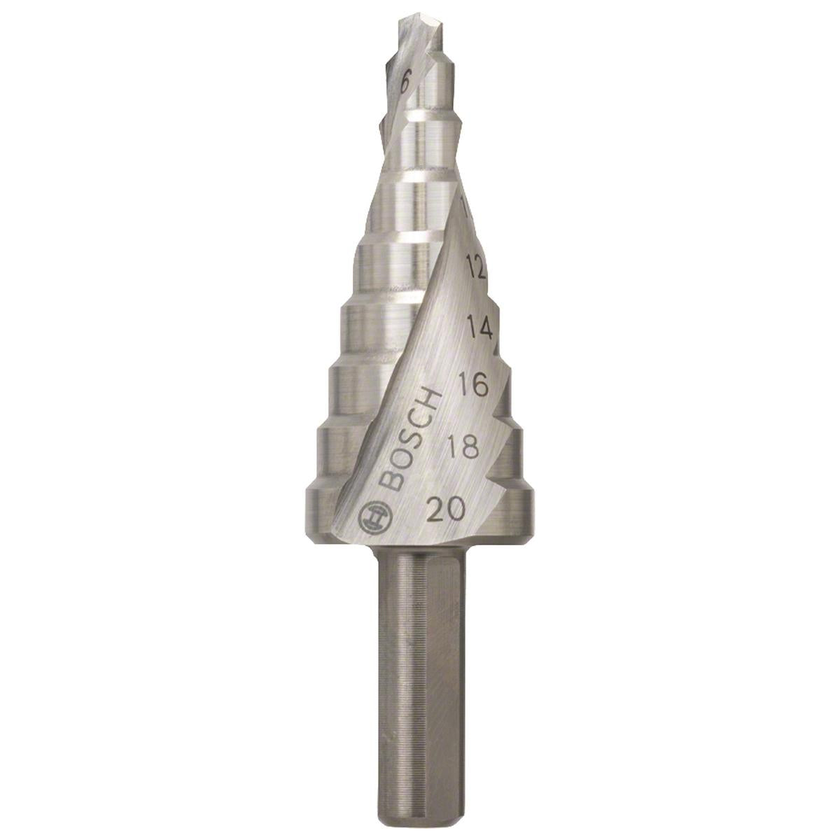 Broca Escalonada Bosch Aço Rápido Para Metal Hss 4-20mm