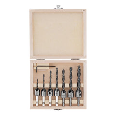 Jogo de Brocas Escareadoras Madeira 3-10mm 7 Peças Denzel Acabamento Profissional