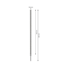 Broca Para Concreto Bosch Pro Sds Plus-5X 18X550X600mm