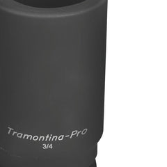 Soquete de Impacto Sextavado Longo 36mm 3/4'' Aço Cromo Molibdênio Tramontina PRO