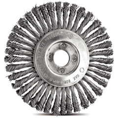 Escova Circular Arame Entrançado 6''x1/4'' 39 Tranças Tramontina PRO para Desbaste e Acabamento