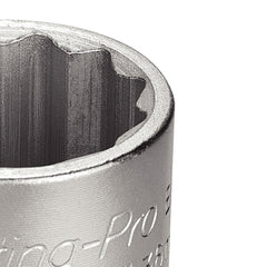 Soquete Estriado 41mm 3/4'' Aço Cromo Vanádio Forjado Forte Acabamento Cromado DIN 3124 Tramontina PRO
