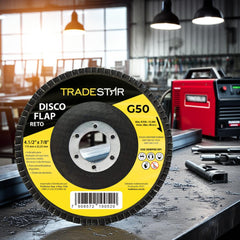 Disco Flap 115 mm G50 Fibra Reto Aço Tradestar