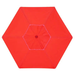Ombrellone Madeira Cobertura PVC 2 metros vermelho Bel Lazer