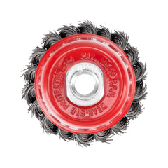 Escova de Aço Copo Torcida 75mm M14 12500rpm MTX 746249 para Esmerilhadeira