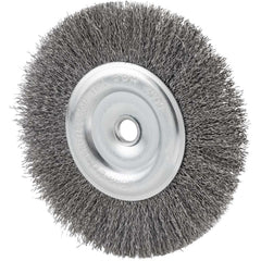 Escova Circular 6X1/2'' 4500Rpm Aço Inox Ondulado Vonder 12,7mm Furo 1/2''