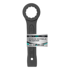 Chave Estrela Bater 30mm Aço Carbono 45 Stels 1427355 Resistente Durável