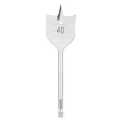 Broca Chata 40mm 150mm Aço 45 Haste Hexagonal MTX 704329 Para Madeira