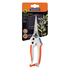 Tesoura para Frutas Profissional Tramontina em Aço com Cabo Emborrachado 7mm