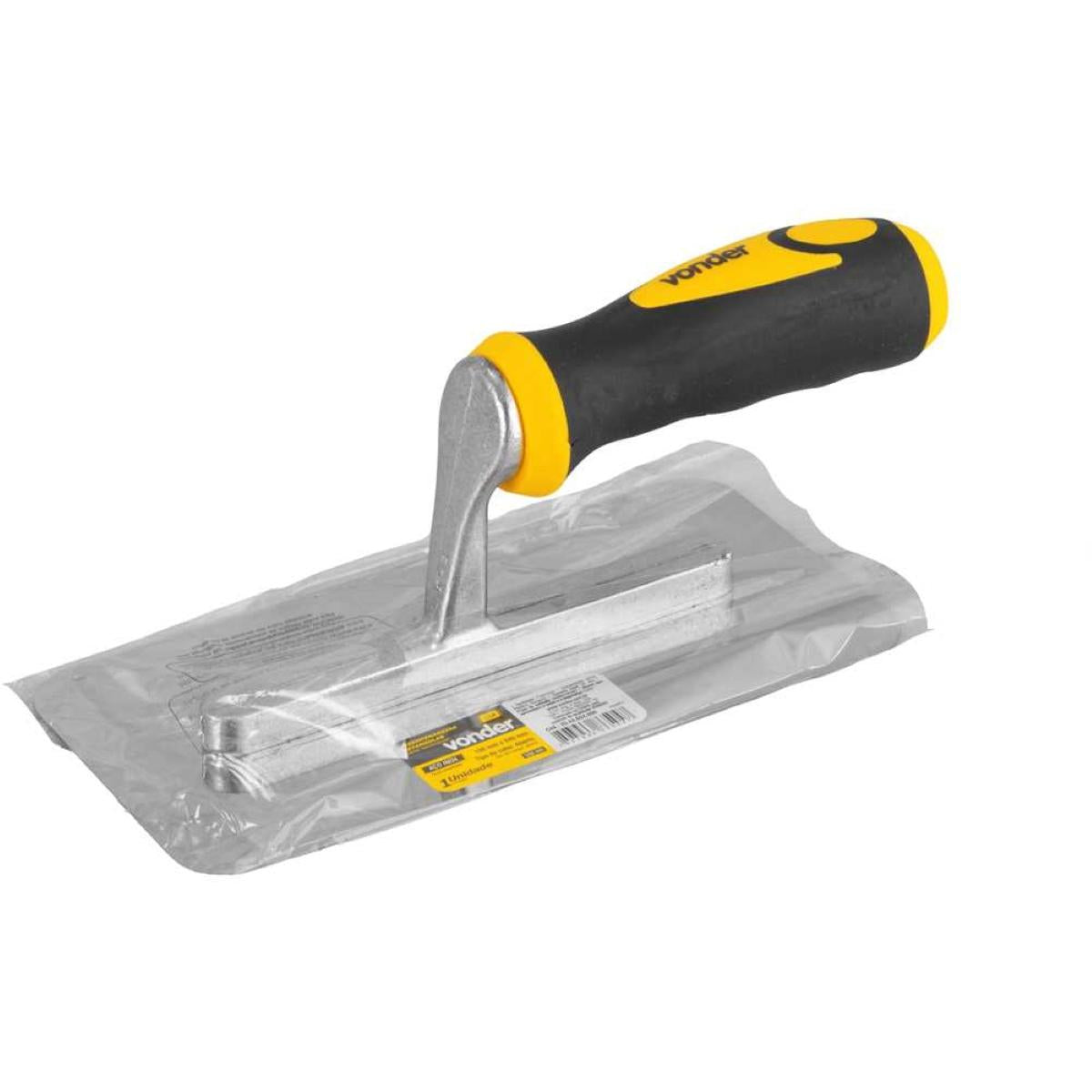 Desempenadeira Inox 24X10Cm Lisa Cabo Aberto Emborrachado Vonder 270g - Guimepa