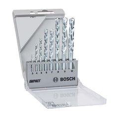 Jogo Brocas Para Alvenaria Bosch Cyl-1 Ø3-4-5-6-7-8-9-10 mm