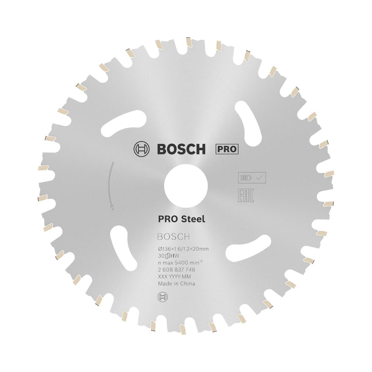 Disco De Serra Circular Bosch Pro Steel Cordless 165mm 12D