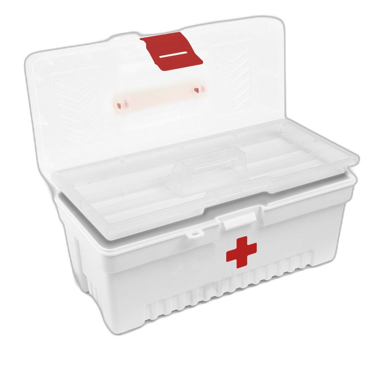 Caixa Plástica Medicamentos 13'' Alta Resistência 8kg Cadeado Tramontina