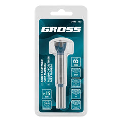 Broca Forstner Para Madeira 15mm Haste Cilíndrica Aço Rápido Gross