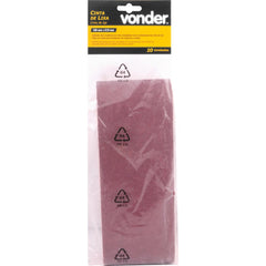 Cinta Lixa 100x610mm G80 com 10 peças Vonder