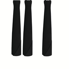 Faqueiro Tramontina New Kolor 3 Peças Aço Inox Cabos Polipropileno Preto Jogo De Talheres