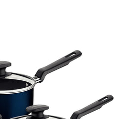 Jogo De Panelas Tramontina Ravena Alumínio 5 Peças Antiaderente Starflon Max 1,6mm