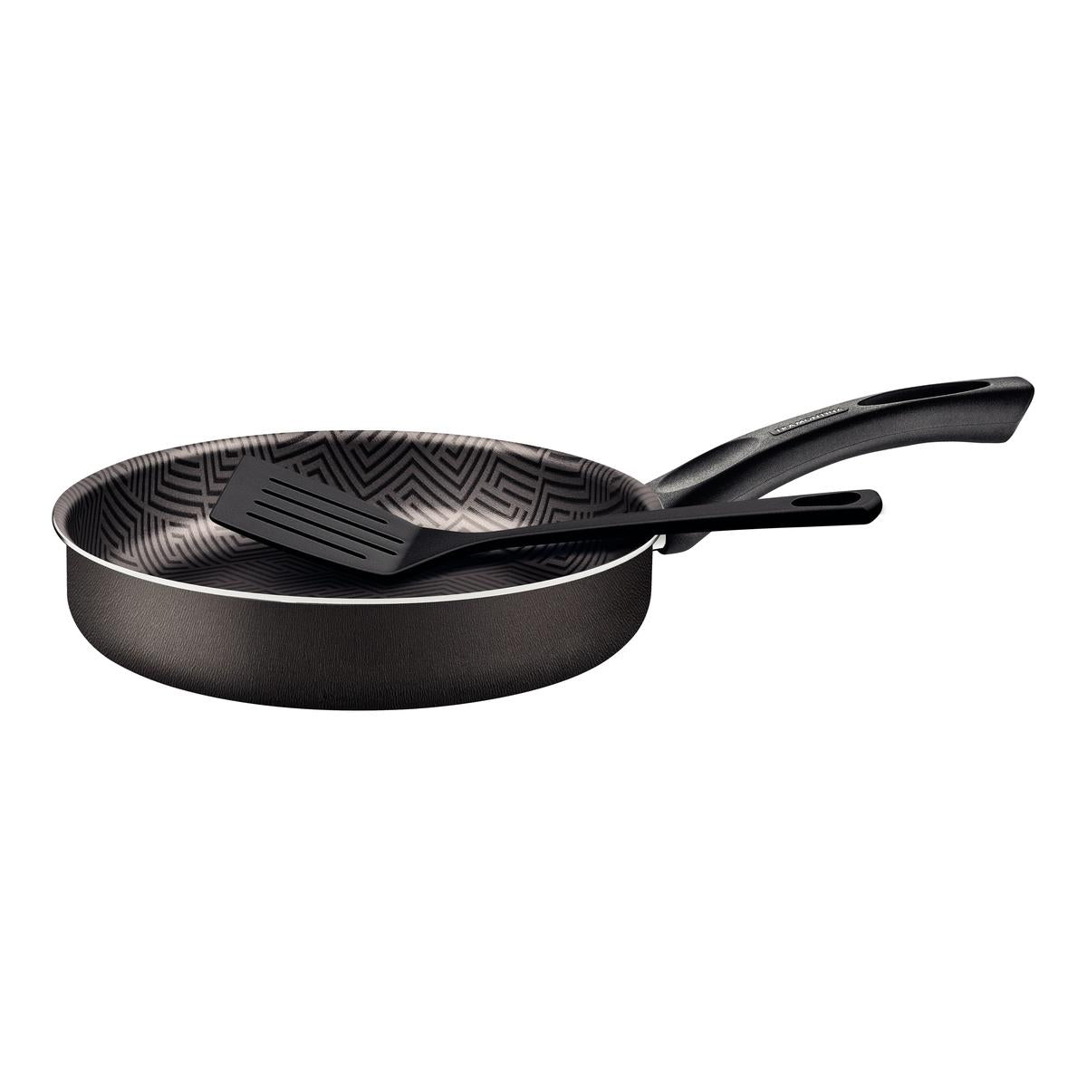 Frigideira Reta Tramontina Paris 24 cm 2,0 L Com Espátula De Nylon Chumbo Starflon Max