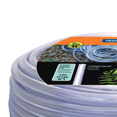 Mangueira 11,5 mm 2 mm 50 m 5 Bar PVC 1 Camada 30°C Tramontina