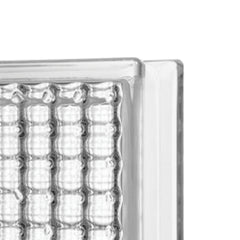 Tijolo de Vidro 19 x 19 x 8 CM Cristal Paralelo Incolor 06 Unidades Tradestar