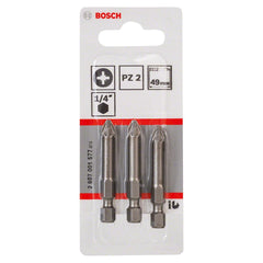 Ponta Para Parafusar Bosch Extra Hard Pz2 49mm Pozidriv 3U