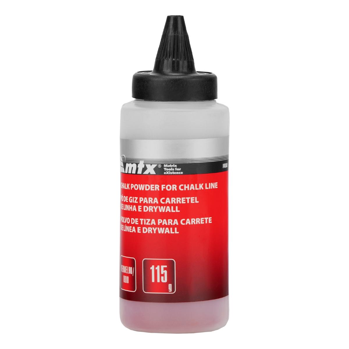 Pó de Giz Vermelho para Marcação Linha 115g 1PC MTX Construção e Reforma
