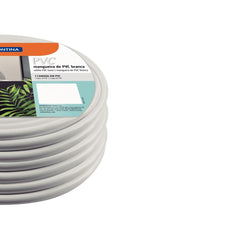 Mangueira em PVC Branca Tramontina 5/16'' x 1mm 1 Camada 50m Para Jardim Irrigação