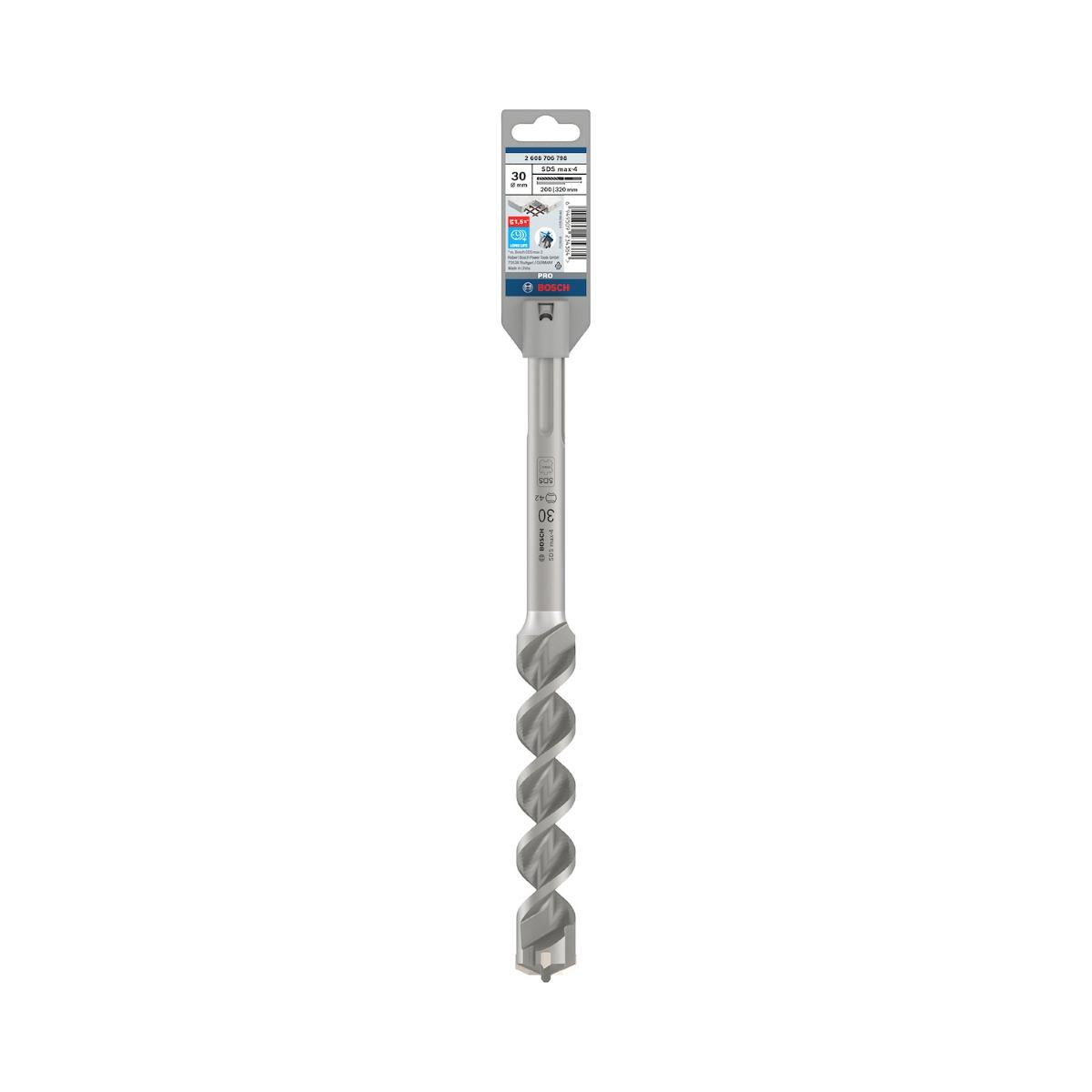 Broca Para Concreto Bosch Pro Sds Max-4 30X200X320mm