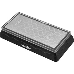 Pedra para afiar diamantada base de 7" dupla face G600/1200 Vonder