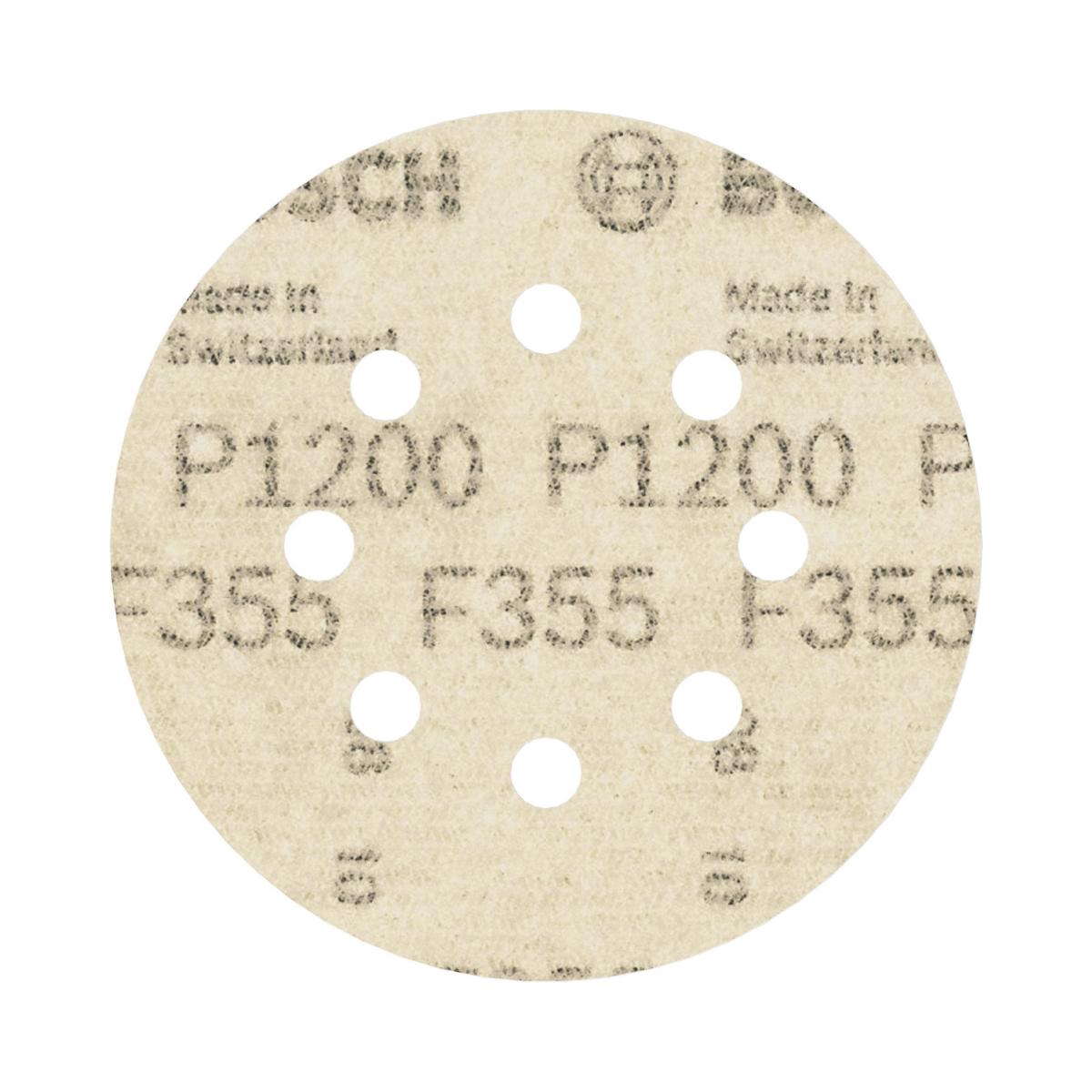 Disco De Lixa Bosch Pro F355 125mm Grano 1200 - 5 Unidades