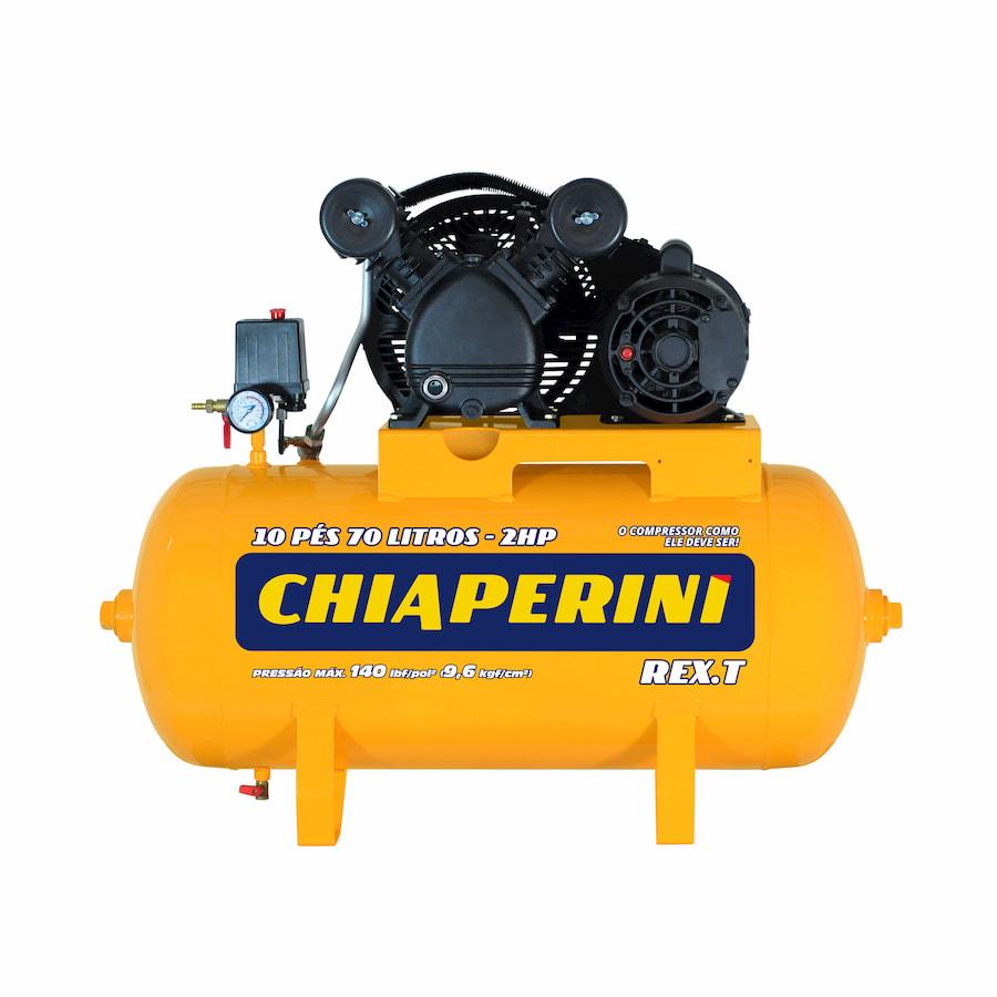 Compressor de Ar M.Pressão Rex.T Mono 2HP 70L Chiaperini