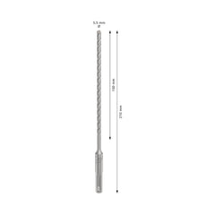 Broca Para Concreto Bosch Pro Sds Plus-5X 5,5X150X210mm