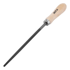 Lima Redonda Bastarda 200mm 8'' Aço Carbono Cabo Madeira Ideal Desbaste MTX 1613555