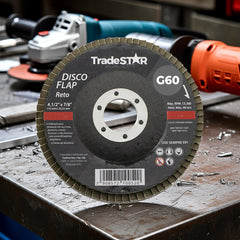 Flap Disc 115 mm G60 Fibra Reto Aço Tradestar
